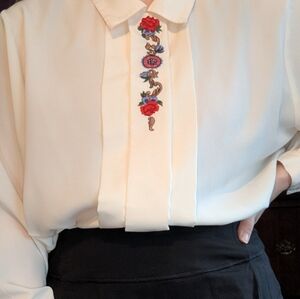 Vintage Women's Silk Blouse